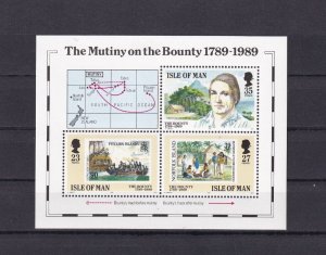 SA24c Isle of Man 1989 200th Anniv Mutiny on the Bounty mint minisheet