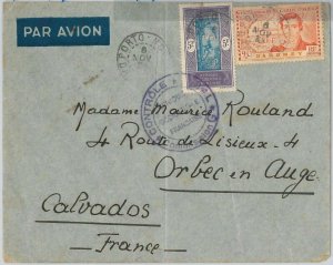 56549  -  DAHOMEY - POSTAL HISTORY - Airmail COVER to  FRANCE  1939