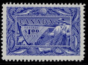 CANADA GVI SG433, $1 ultramarine, NH MINT. Cat £35.