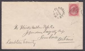 NEW BRUNSWICK SPLIT RING TOWN CANCEL COVER GLASSVILLE