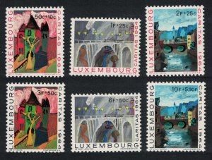 Luxembourg Christmas Paintings 'CARITAS' 6v 1964 MNH SG#750-755