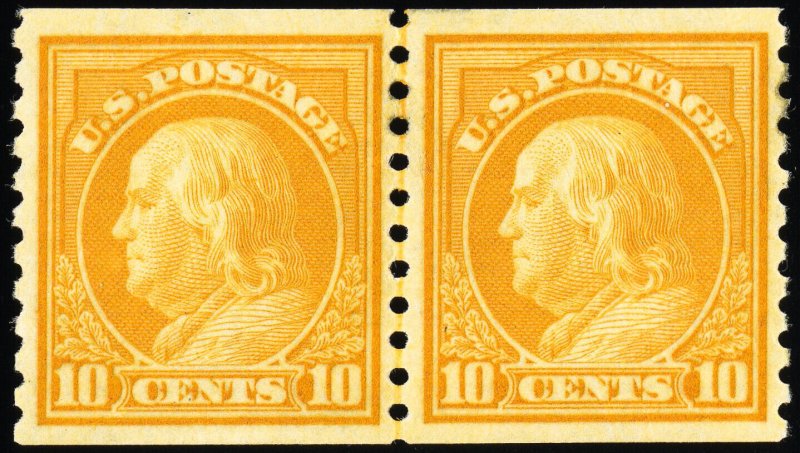 US Stamps # 497 MNH Superb Fresh And Choice Line Pair