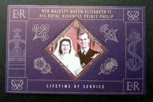 Gibraltar Queen Lifetime Of Service 2011 Royal Wedding (ms) MNH