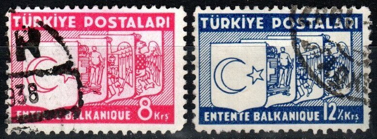 Turkey #785-6 F-VF Used CV $9.75 (X6715)