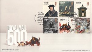 Great Britain 2016 FDC Royal Mail 500th anniversary