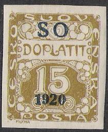 Eastern Silesia #J3 Postage Due MHHR