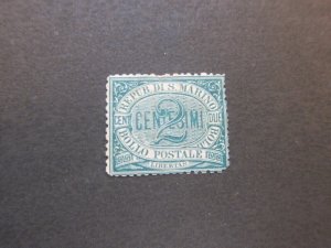 San Marino 1877 Sc 1 MH