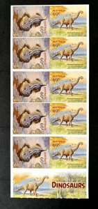 Australia : 2013 Age of the Dinosaurs, $6 Booklet, MNH