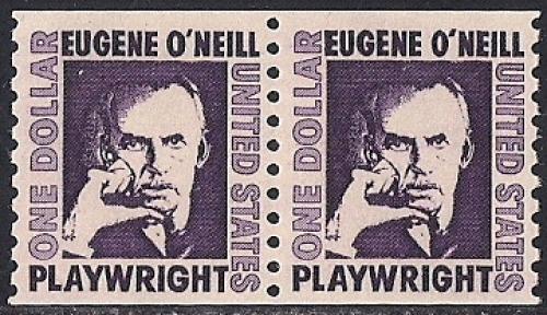 #1305C 1 Dollar Eugene O'Neill, Coil Pair mint OG NH XF