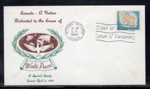 Canada #416 FDC addr F480