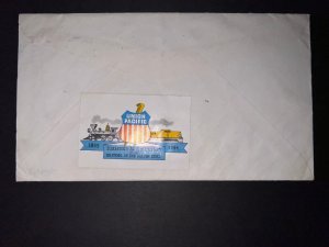 1947 USA Cover Army Mail Hand Drawn Gordon SD to Philadelphia PA Patriotic 