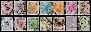 Austria Scott 70-80, 82, 84-85 (1899) Used G-F, CV $28.45 C