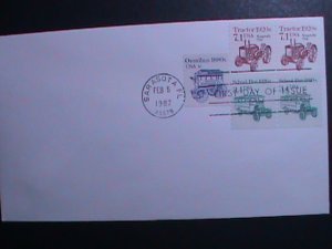​UNITED STATES 1987 SC# 2127 TRACTOR 1920S FDC-MNH VF WE SHIP TO WORLDWIDE.