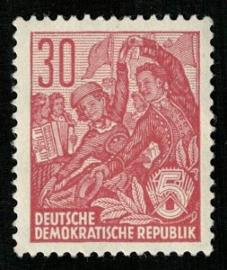 DDR, Germany, 1953-1954, Posthorn in Watermark, (3018-Т)