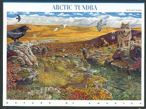 US #3802 Arctic Tundra, Sheet of 10