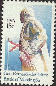 # 1826 MINT NEVER HINGED GENERAL BERNARDO DE GALVEZ