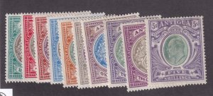 Antigua Scott # 21 - 30 set VF OG mint lightly hinged scv $ 390 ! see pic !