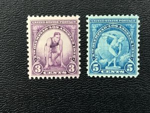 US Sc#718-719 Summer Olympics Mint NH OG XF (HS-32)