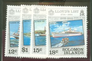 Solomon Islands (British Solomon Islands) #521-524  Single (Complete Set)