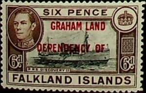 Falkland Islands, Dependencies 1944 6d SG A6 * MH KGVI (002724)