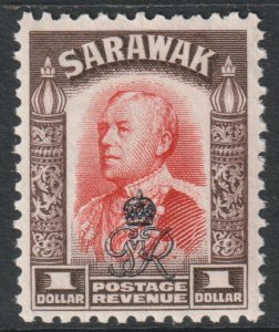 Sarawak Scott 171 - SG162, 1947 GviR Crown Colony $1 MH*