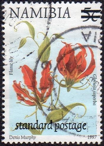 Namibia 959 - Used - (65c) on 5c Flame Lily (2000) (cv $0.40) (1)