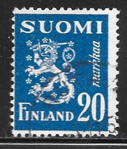 Finland 296: 20m Arms of the Republic, used, F