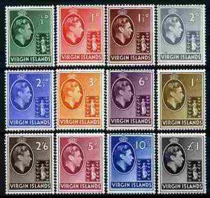 British Virgin islands 1938-47 KG6 definitive set complet...