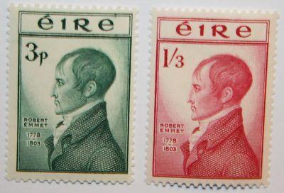 Ireland Scott 149-50 MH* 1953 Robert Emmet set CV $53