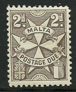 Album Treasures Malta Scott # J14 2p Postage Due Mint H