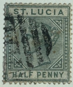 AlexStamps ST. LUCIA #27 XF Used 