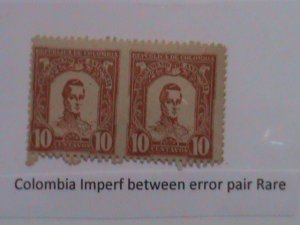 ERROR  STAMP COLOMBIA STAMP:1899 SC#123 , MNH  ERROR STAMPS: IMPERF BETWEEN TW