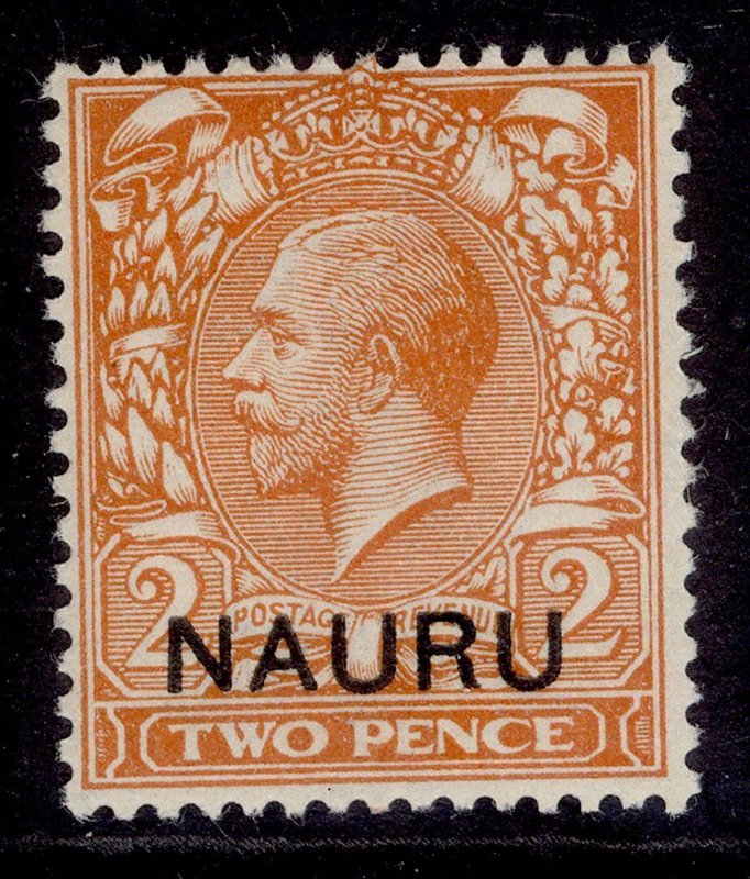 NAURU GV SG4, 2d orange, M MINT. DIE I