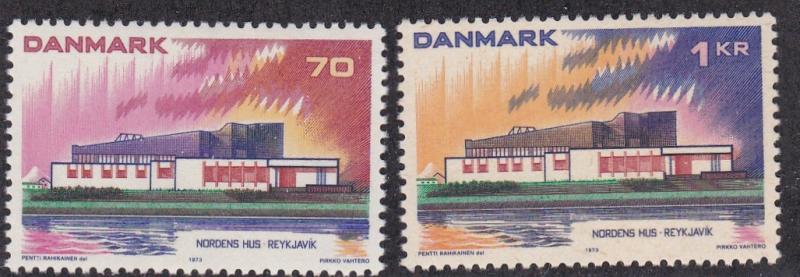 Denmark # 522-523, Nordic House, NH, 1/2 Cat.