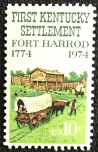 US MNH #1542 Single Kentucky Ft Harrod SCV $.25 L10