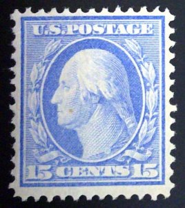 Scott #340 - VF - 15c Pale Ultramarine - Washington - OG HR - 1909