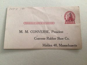 U. S. Converse Rubber shoe Co Jefferson 1920 postal card 67101