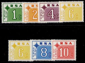 SOUTH AFRICA QEII SG D75-D80, 1972 set + 6c on phosphorised paper, NH MINT.