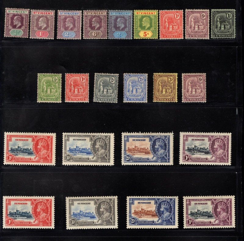 MOMEN: ST. VINCENT COLLECTION MINT OG H CAT. £1,200+ LOT #69098*