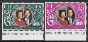 Fiji - 1972 Silver Wedding Issue Sc## 328/329 - MNH(5580)