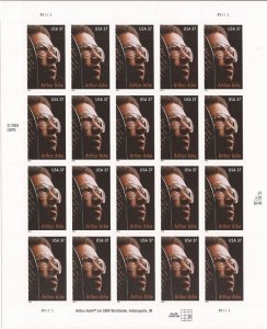 US Stamp 2005 Tennis Star Arthur Ashe - 20 Stamp Sheet - Scott #3936