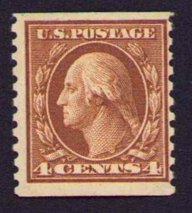 US Stamp Scott# 457  Rotary 4¢ Washington Head 1916  MNH