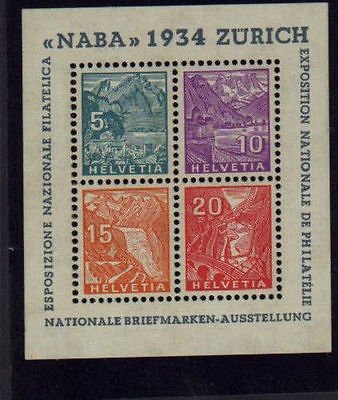 Switzerland #226 Naba sheet  Mint VF NH