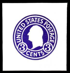 USA U436c Mint (NH) Cut Square