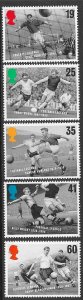 GREAT BRITAIN 1996 SOCCER Sports Sc 1663-1667 MNH