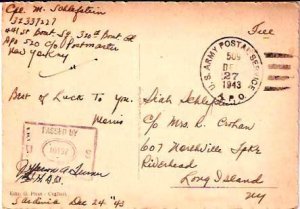 United States A.P.O.'s Soldier's Free Mail 1943 U.S. Army Postal Service, A.P...