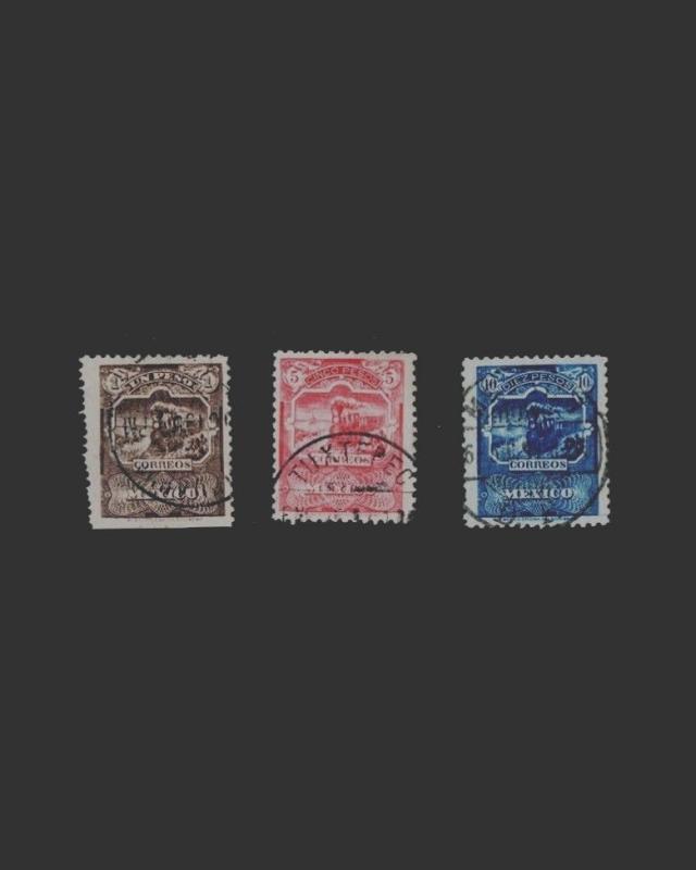 VINTAGE: MEXICO 1895  USD LH, LHR SCOTT #242-256 $615 LOT #9258