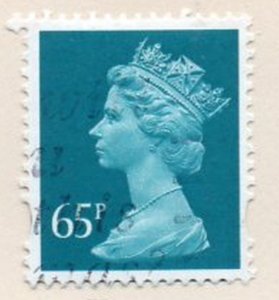 Great Britain Sc MH277 2000 65p prussian blue QE II Machin head stamp used