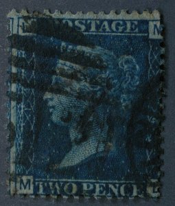 Great Britain #30 Used VG Plate 14  Heavy Cancels HRM