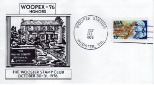 THE WAYNE HISTORICAL SOCIETY - WOOSTER, OH  1976  FDC17753